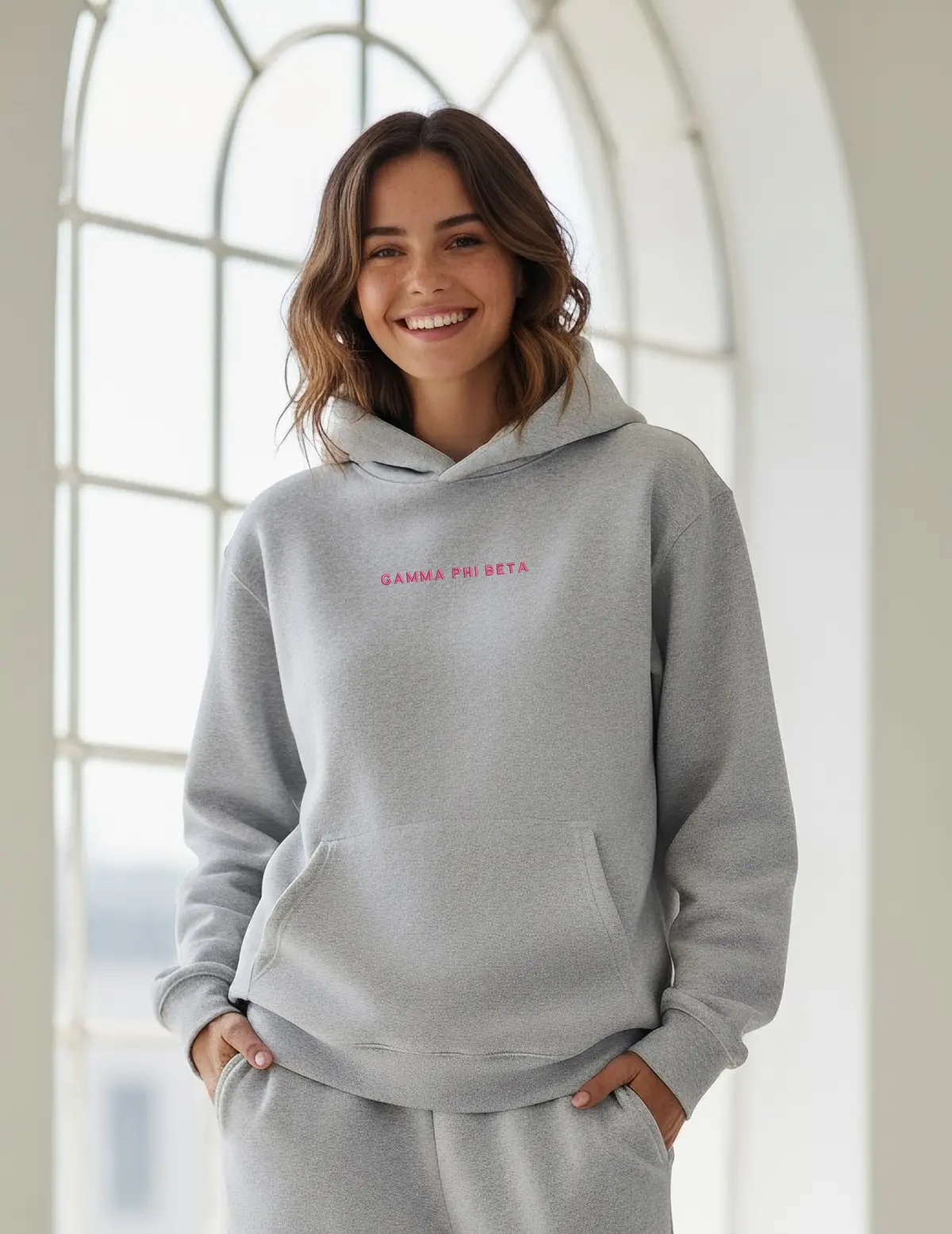 Gamma Phi Beta Fave Fit Hoodie - Wordmark 1