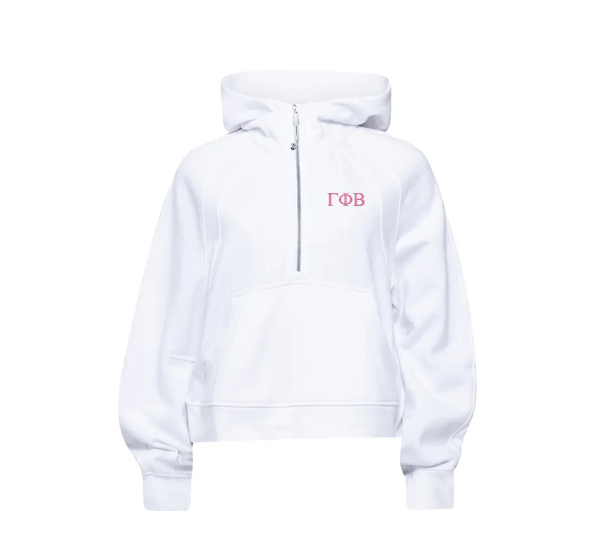 Gamma Phi Beta Lululemon Scuba Oversized Half-Zip Hoodie - White 1