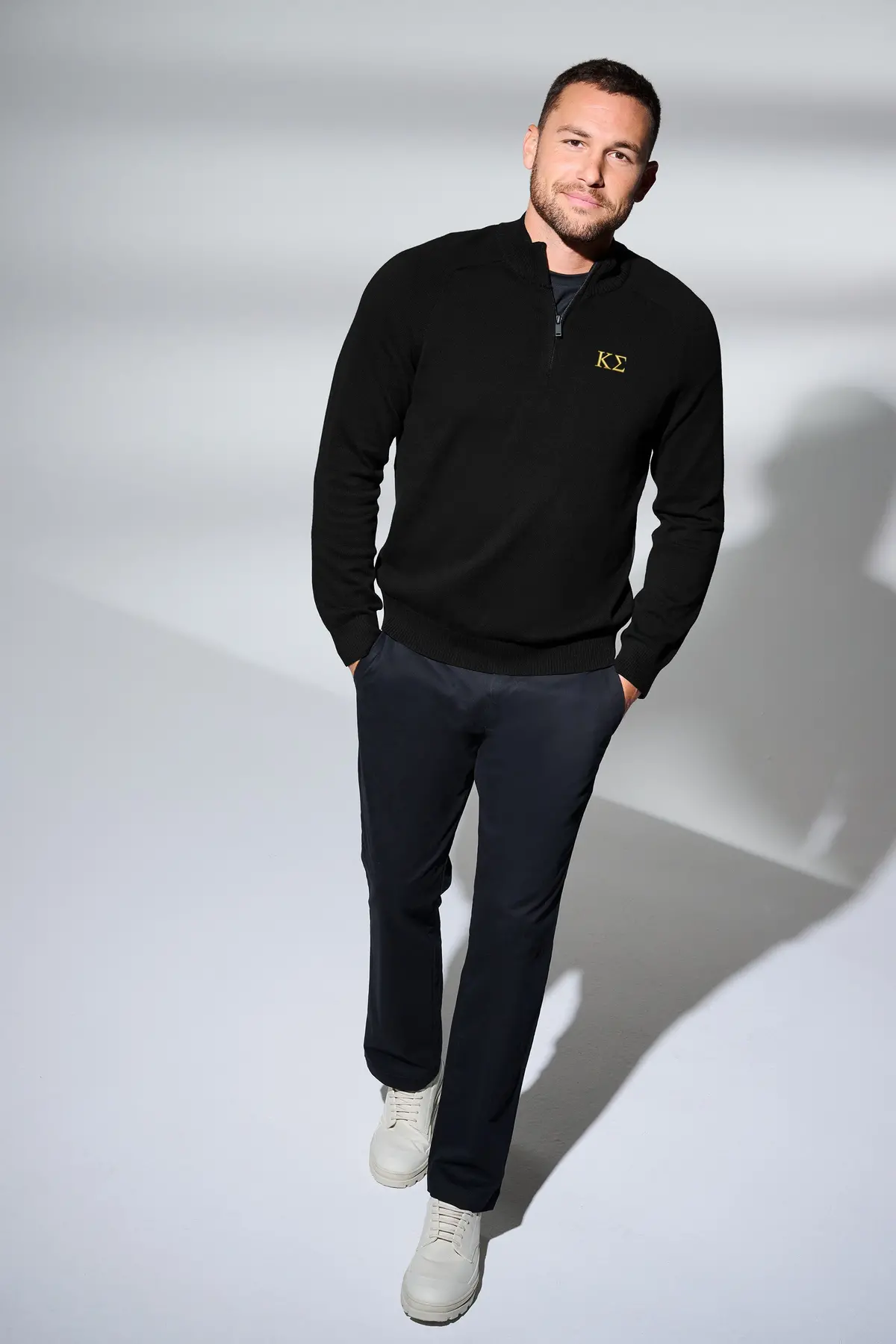 Kappa Sigma 1/4-Zip Monogrammed Sweater 1