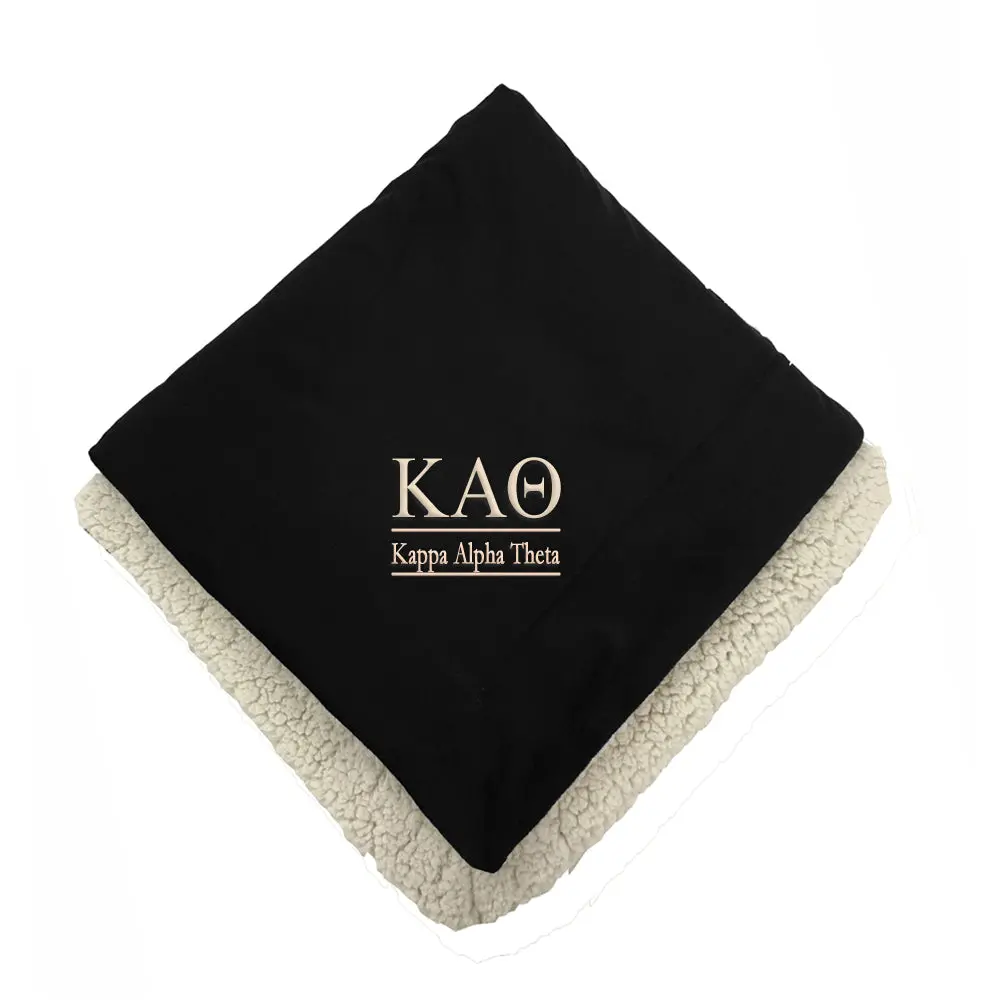 Kappa Alpha Theta Sherpa Throw Blanket 1
