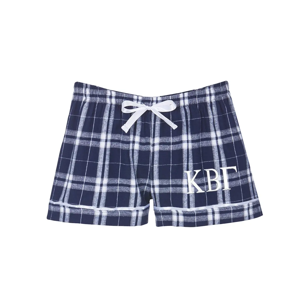 Kappa Beta Gamma Flannel Boxer Shorts 1