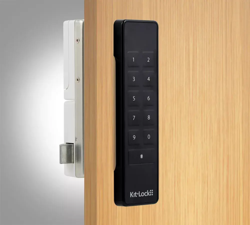 Kl1100 Slimline Kitlock Digital Cabinet & Locker Lock By Codelocks With Power Latch 1