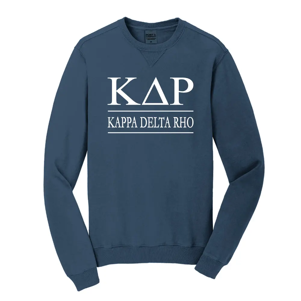Kappa Delta Rho Beach Washed Crewneck Sweatshirt 4