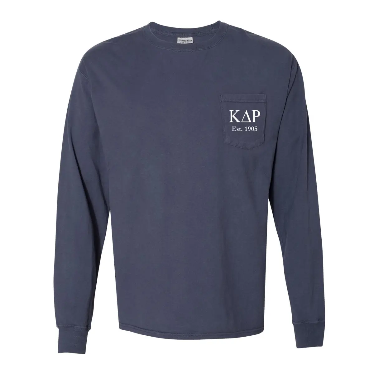 Kappa Delta Rho Long Sleeve Pocket Tee 1