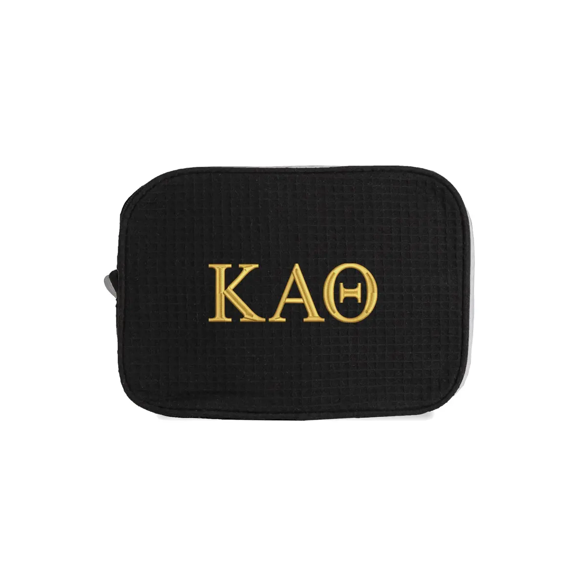 Kappa Alpha Theta Waffle Weave Cosmetic Bag 1