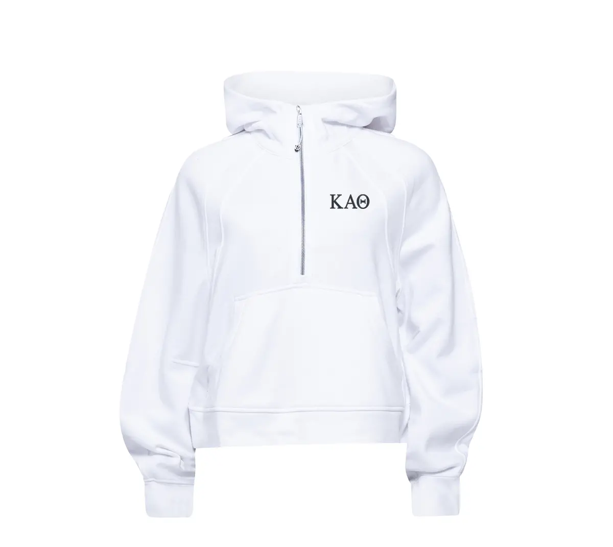 Kappa Alpha Theta Lululemon Scuba Oversized Half-Zip Hoodie - White 1