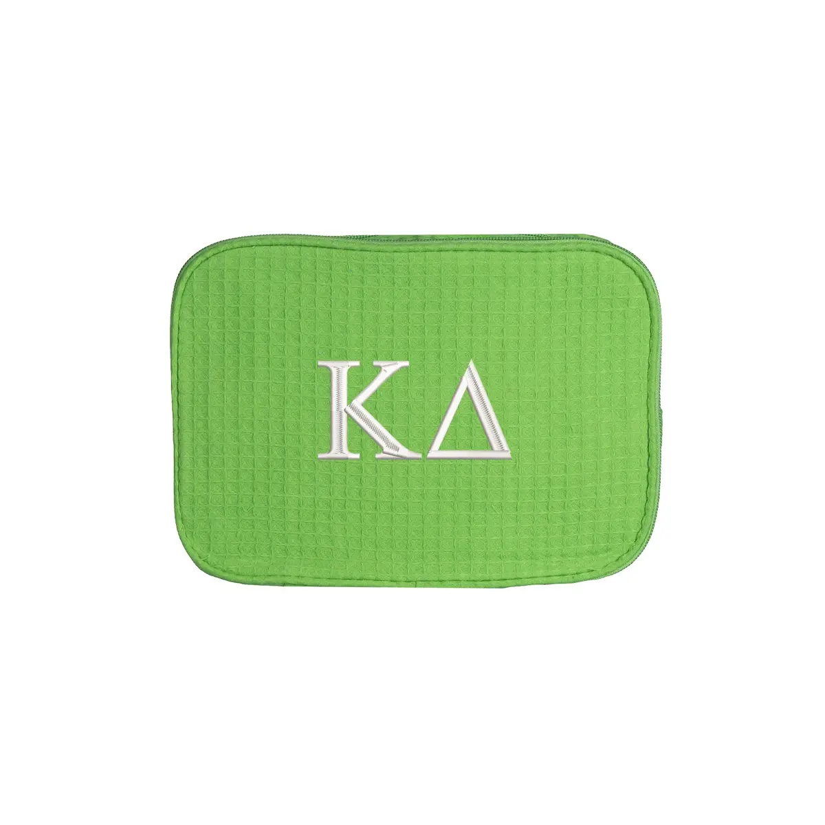 Kappa Delta Waffle Weave Cosmetic Bag 1