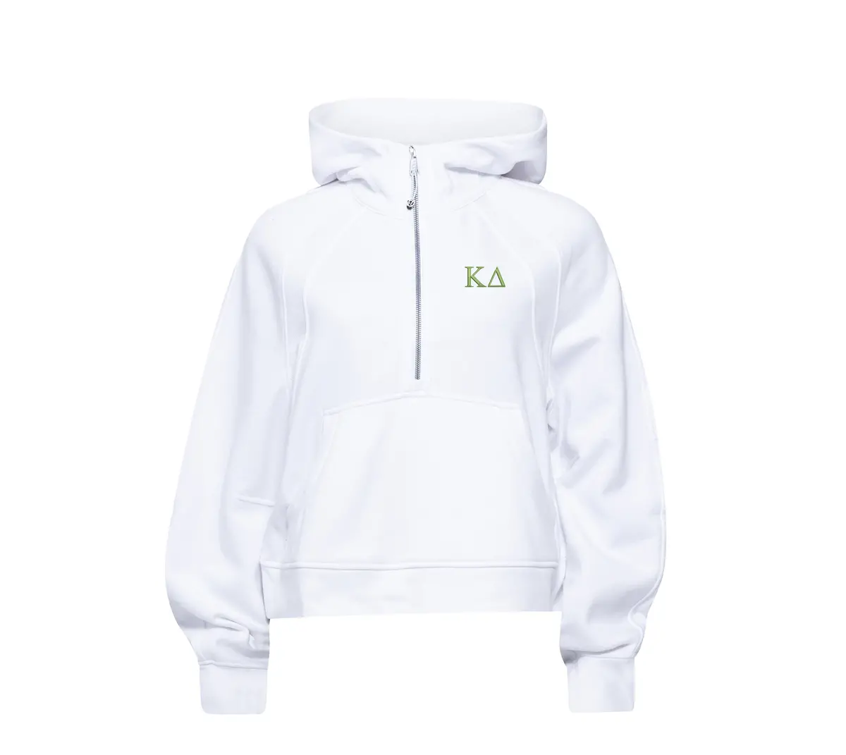 Kappa Delta Lululemon Scuba Oversized Half-Zip Hoodie - White 1