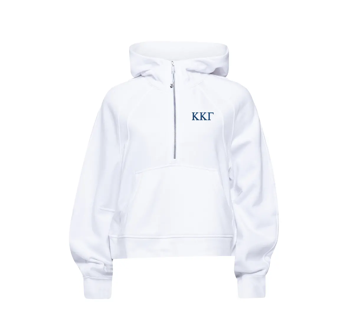 Kappa Kappa Gamma Lululemon Scuba Oversized Half-Zip Hoodie - White 1