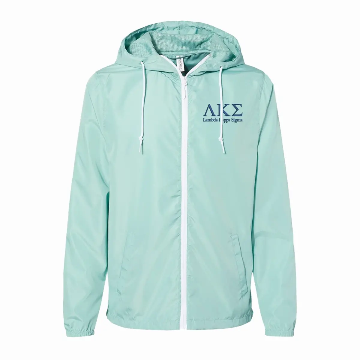 Lambda Kappa Sigma Lightweight Windbreaker Jacket - Full Zip 1