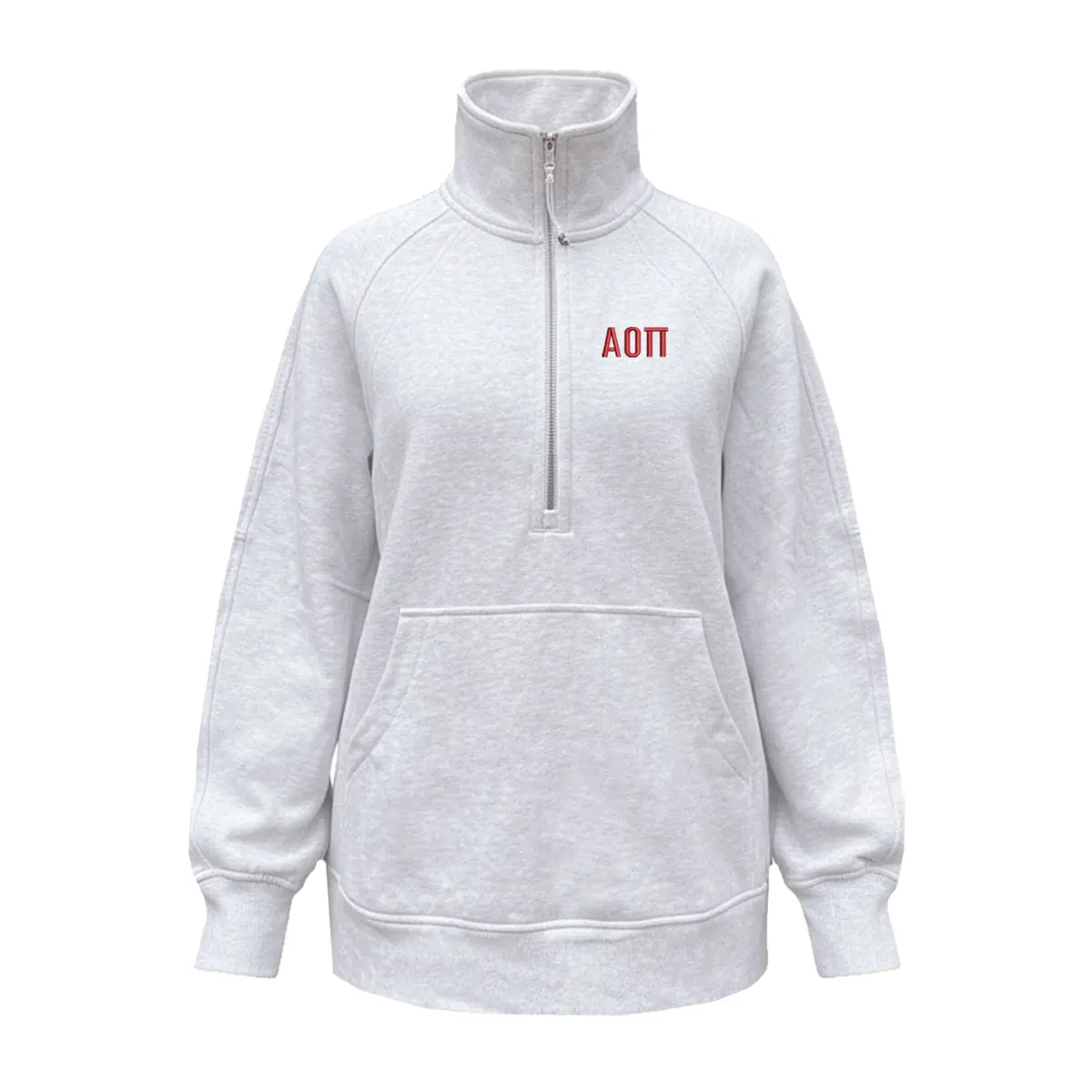 Alpha Omicron Pi Lululemon Scuba Oversized Funnel-Neck Half Zip Long 1