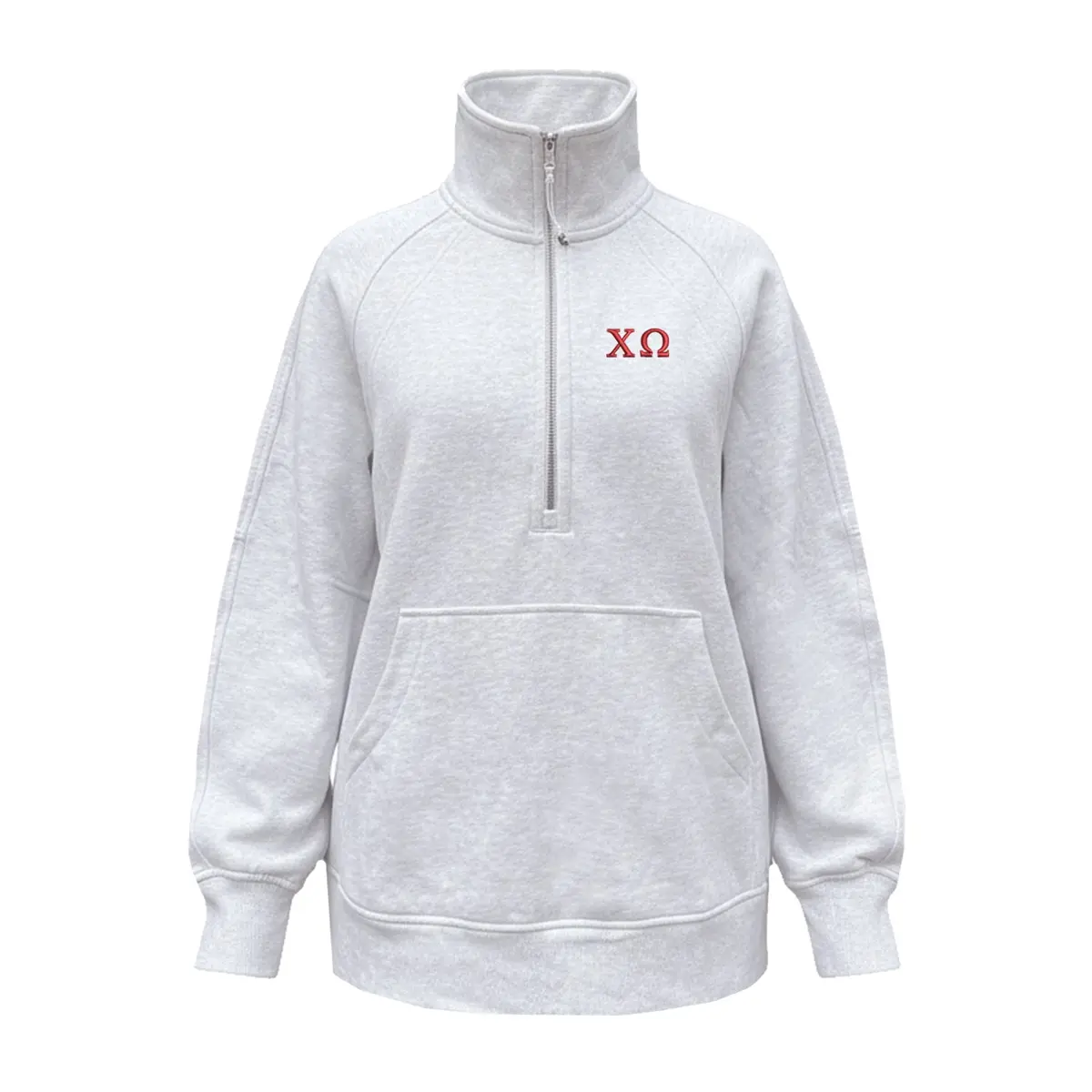 Chi Omega Lululemon Scuba Oversized Funnel-Neck Half Zip Long 1