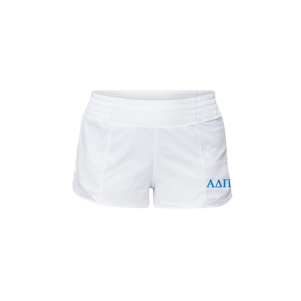 Alpha Delta Pi Lululemon Hotty Hot High-Rise Lined Short 2.5" - White 1