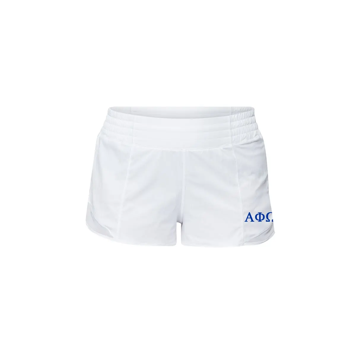 Alpha Phi Omega Lululemon Hotty Hot High-Rise Lined Short 2.5" - White 1