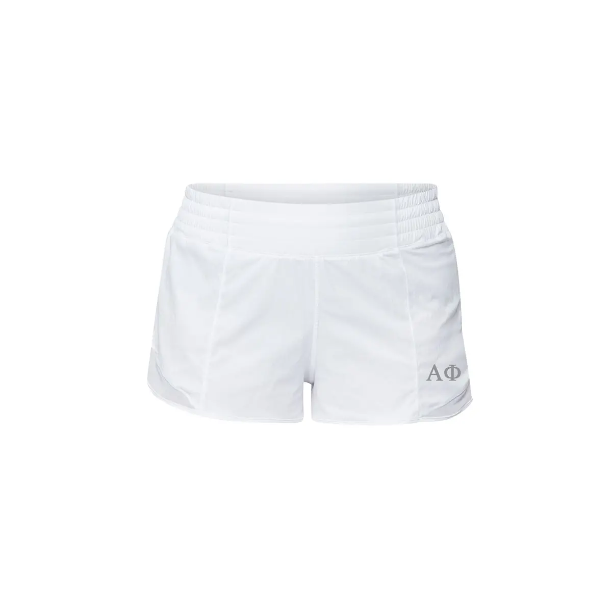 Alpha Phi Lululemon Hotty Hot High-Rise Lined Short 2.5" - White 1