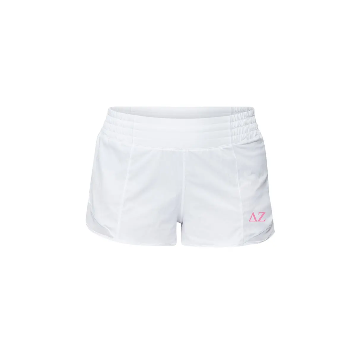 Delta Zeta Lululemon Hotty Hot High-Rise Lined Short 2.5" - White 1