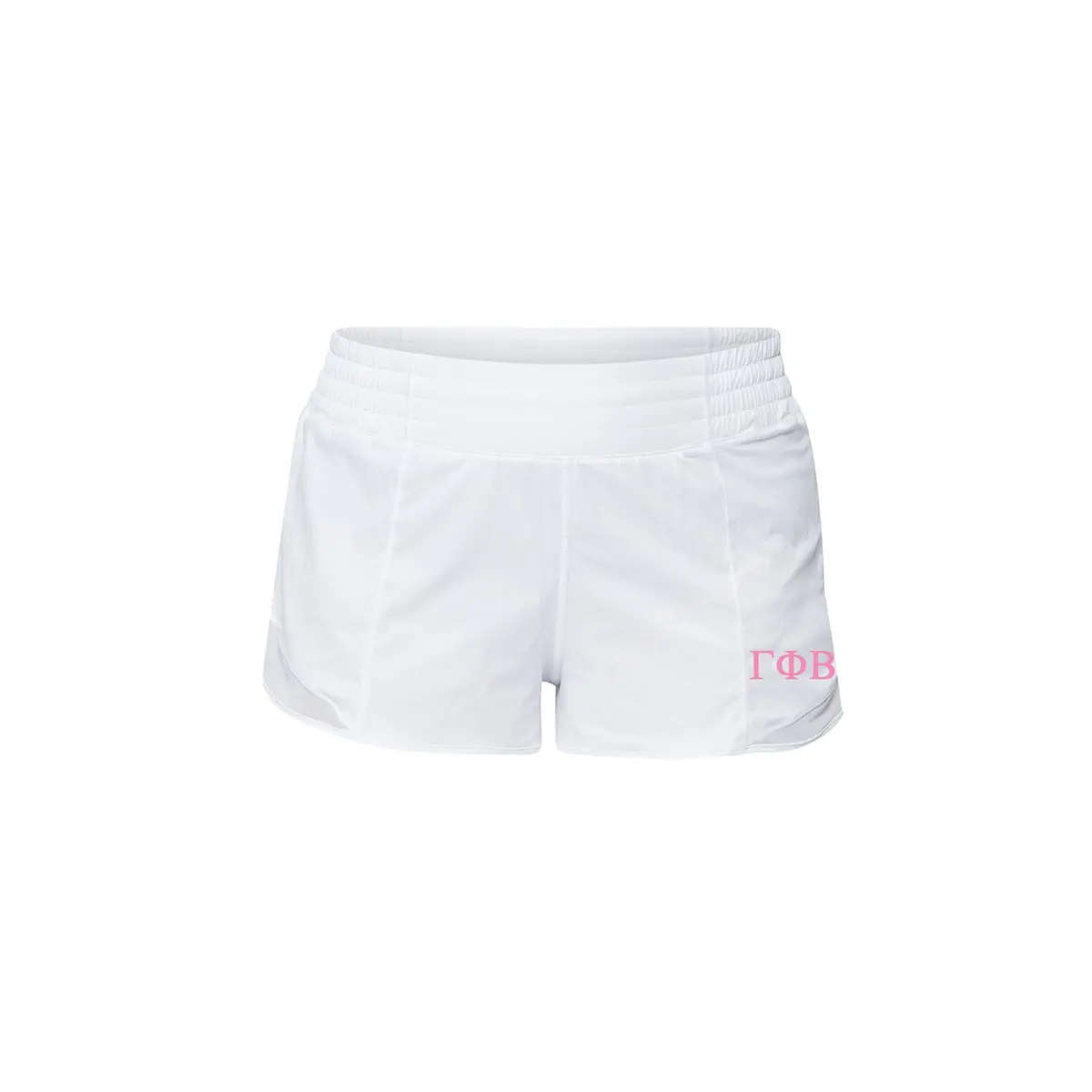 Gamma Phi Beta Lululemon Hotty Hot High-Rise Lined Short 2.5" - White 1