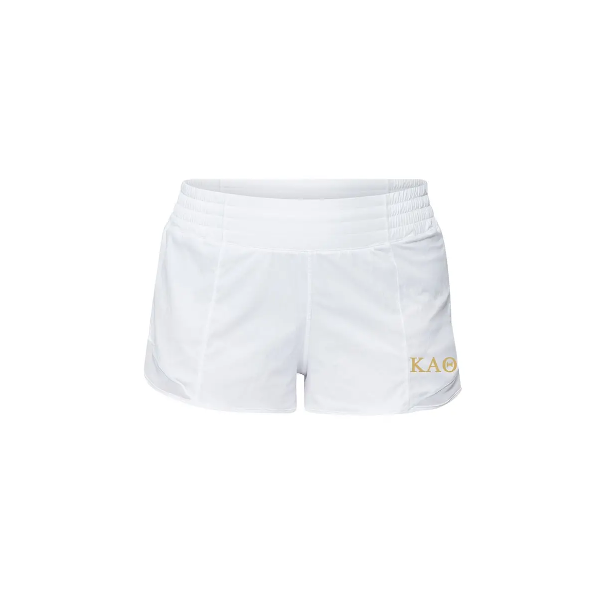 Kappa Alpha Theta Lululemon Hotty Hot High-Rise Lined Short 2.5" - White 1