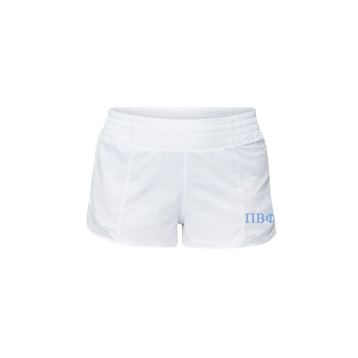 Pi Beta Phi Lululemon Hotty Hot High-Rise Lined Short 2.5" - White 1