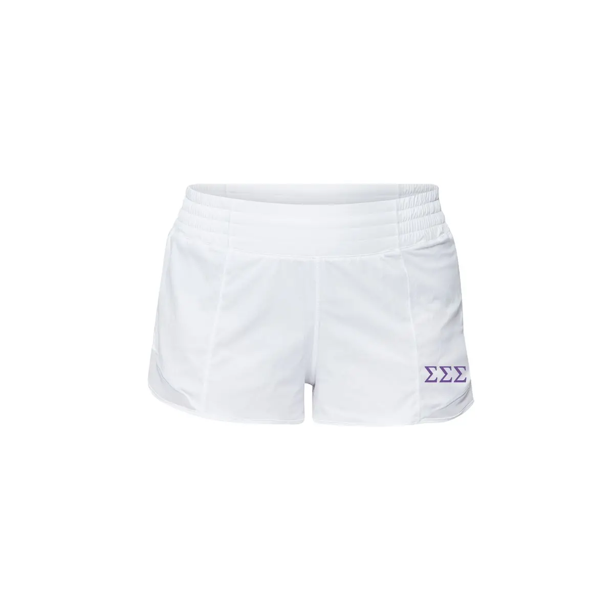 Sigma Sigma Sigma Lululemon Hotty Hot High-Rise Lined Short 2.5" - White 1