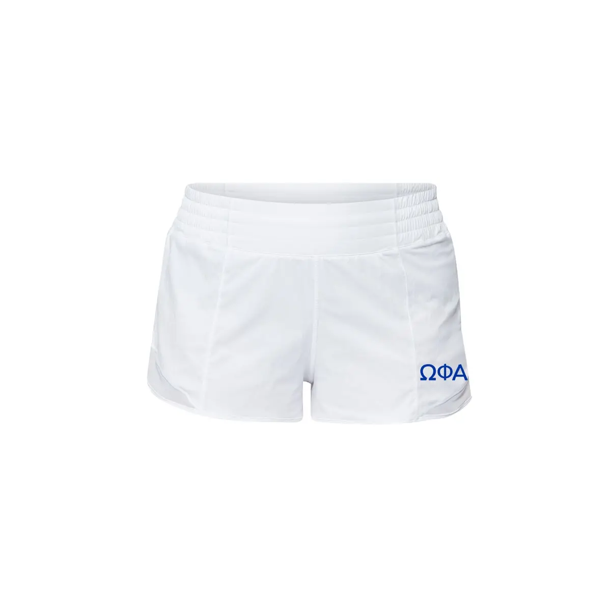 Omega Phi Alpha Lululemon Hotty Hot High-Rise Lined Short 2.5" - White 1
