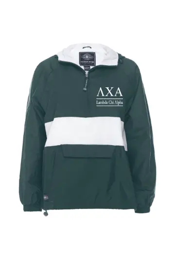 Lambda Chi Alpha Rugby Striped Lined Windbreaker 1