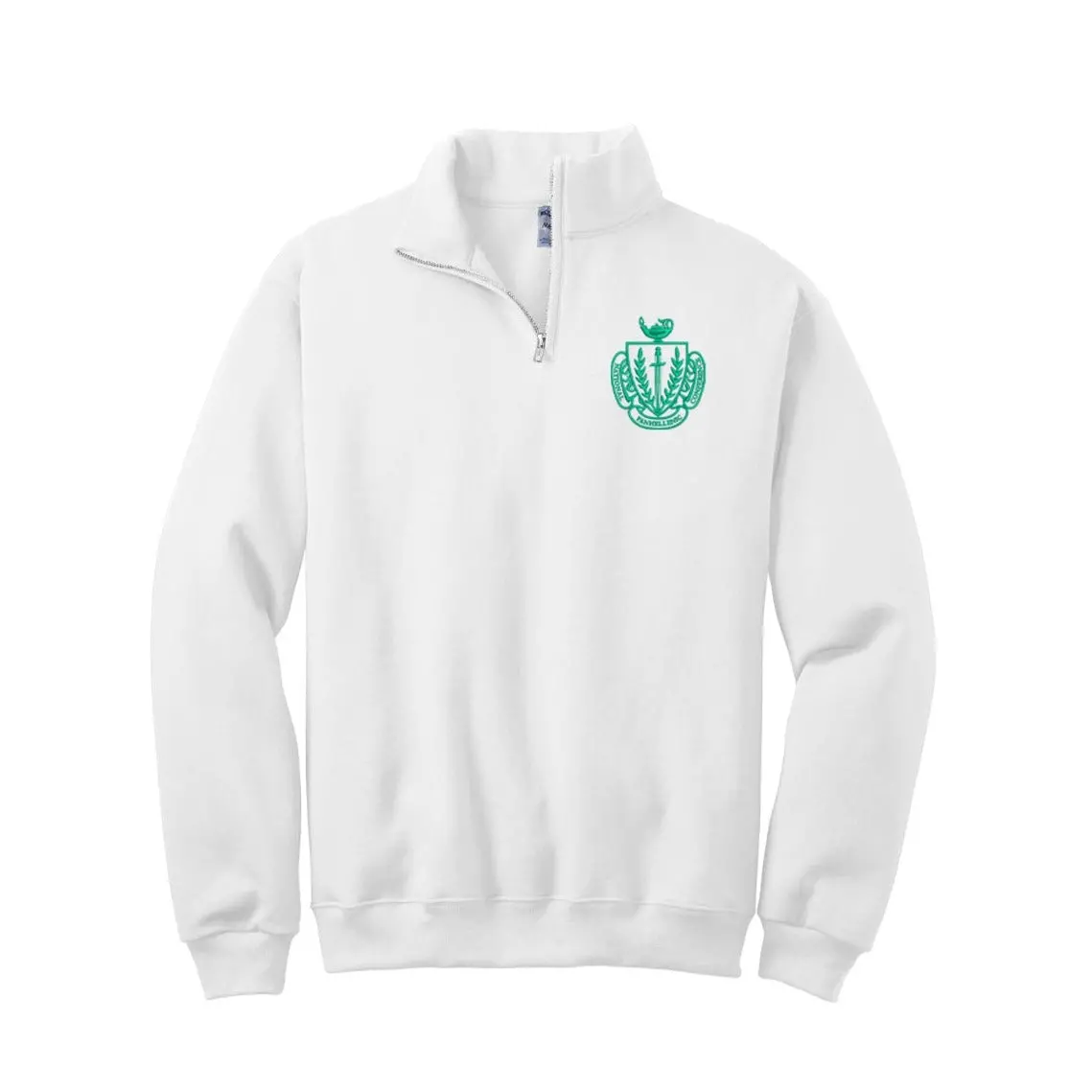 NPC Greek Organization Quarter-Zip Sweatshirt Featuring Premium Embroidered Crest