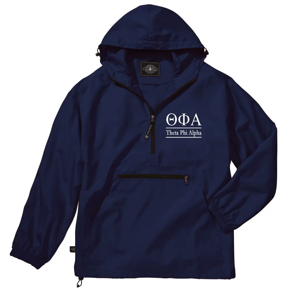 Theta Phi Alpha Classic Solid Lightweight Pullover Windbreaker 1