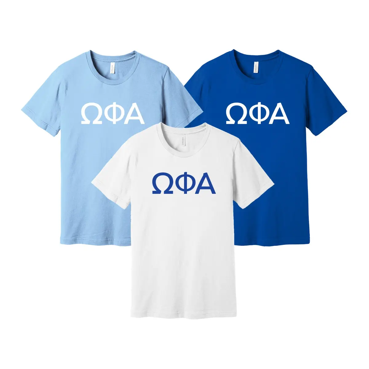 Omega Phi Alpha Greek Letters Short Sleeve T-Shirt 1