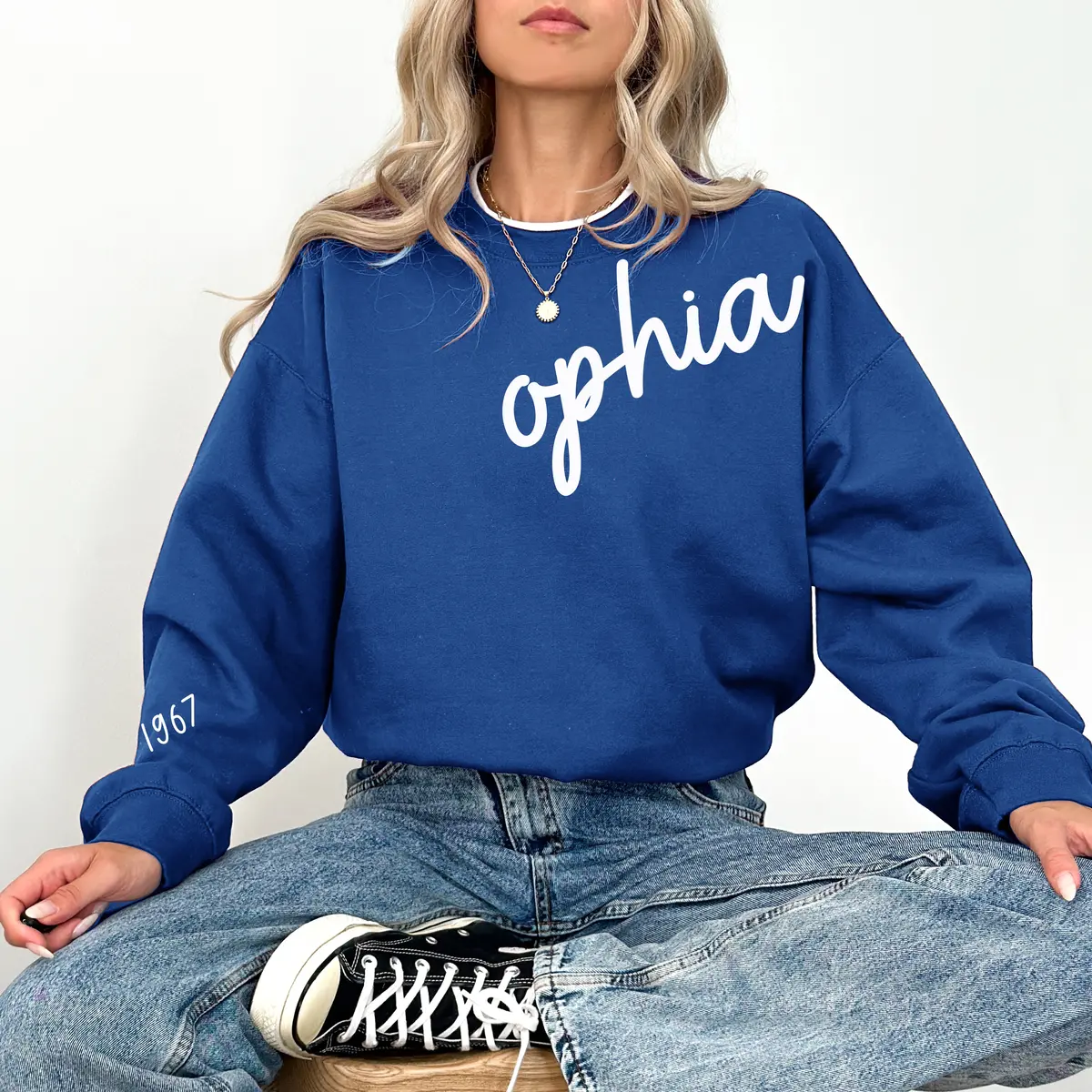 Omega Phi Alpha 1967 Avenue Crewneck 1