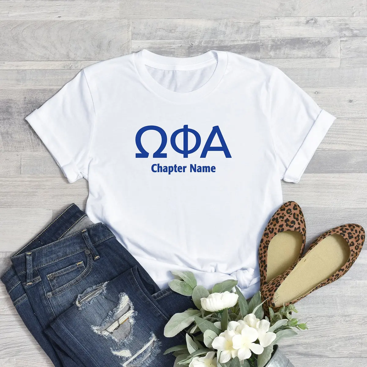 Omega Phi Alpha Custom Chapter Short Sleeve T 1
