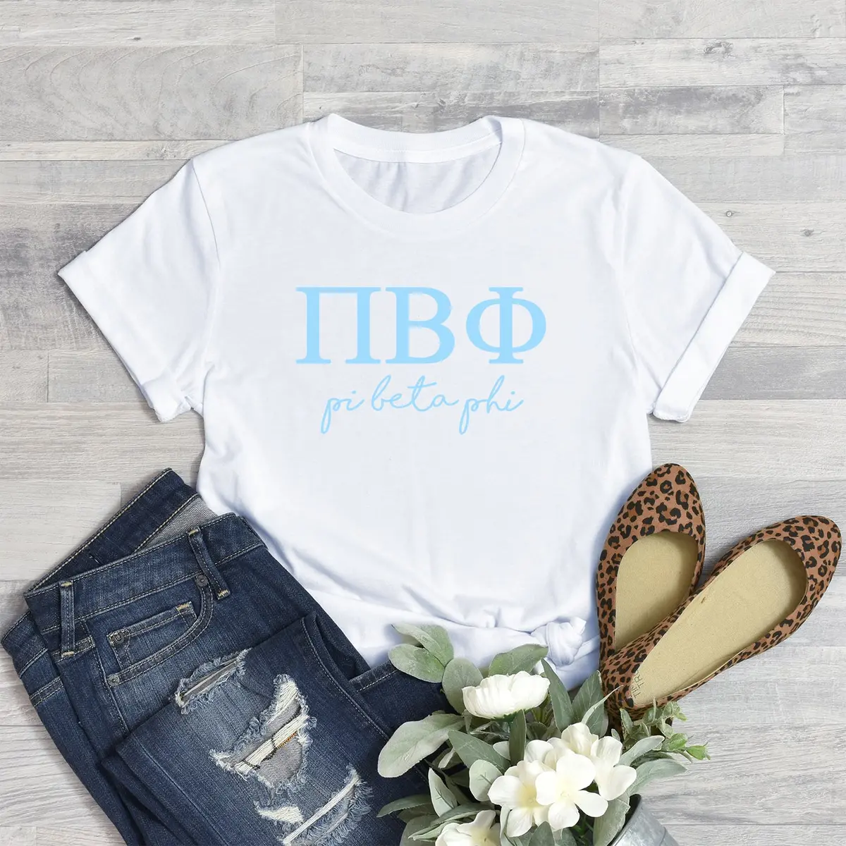 Pi Beta Phi Short Sleeve T-Shirt - Shorelines Tee 1