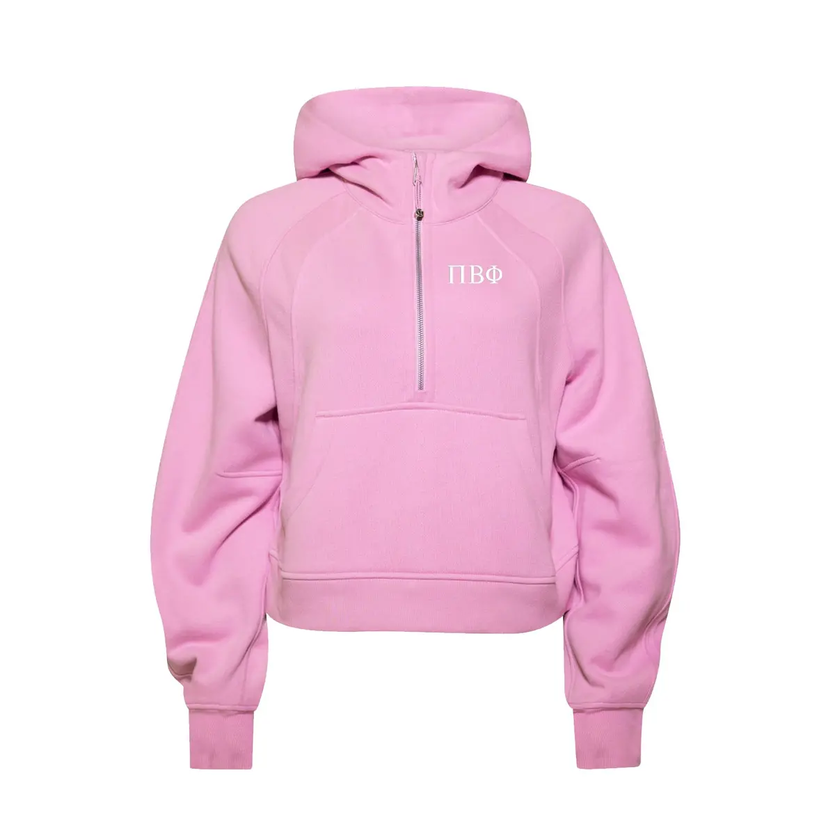 Pi Beta Phi Lululemon Scuba Oversized Half-Zip Hoodie - Pink Frosting 1