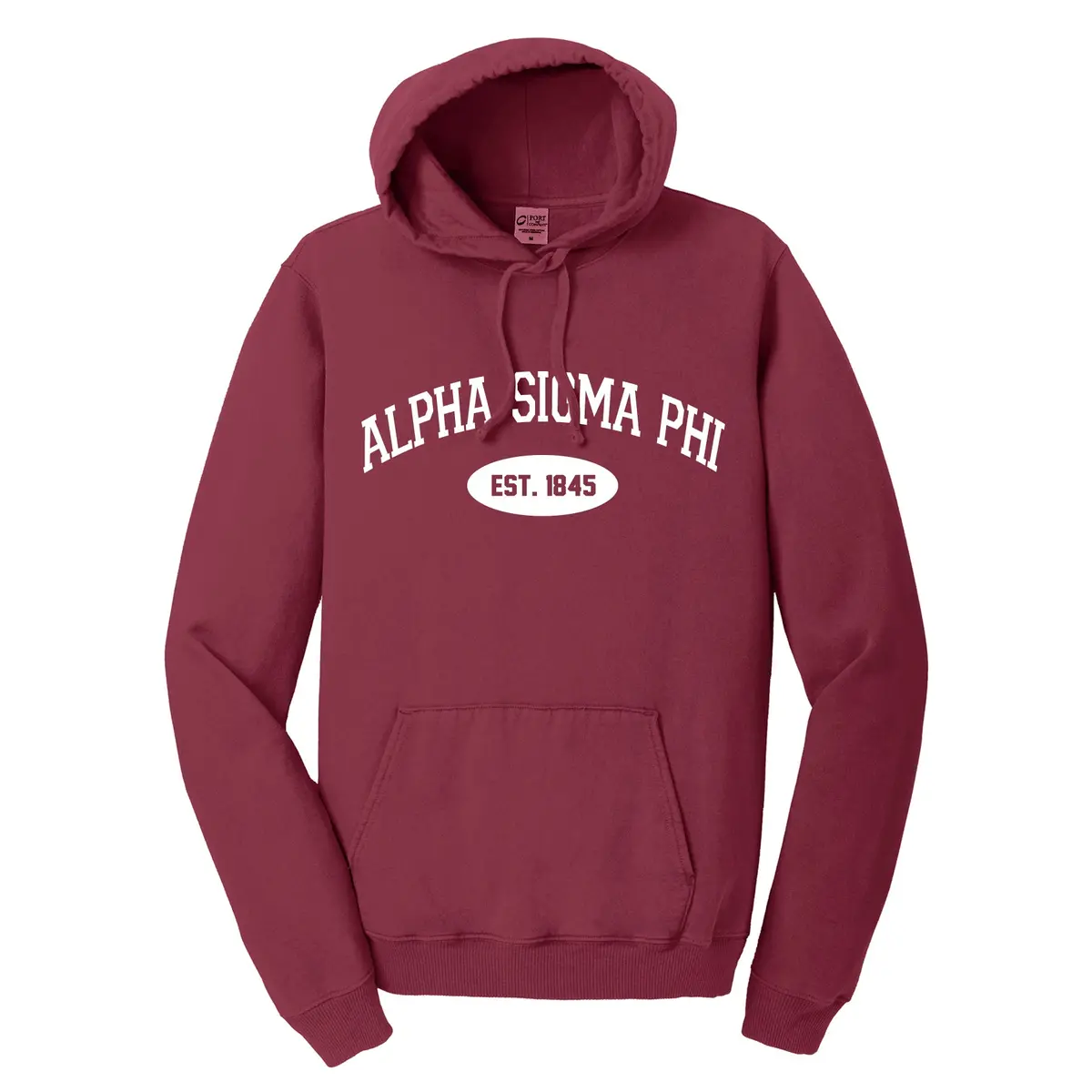 Alpha Sigma Phi Hooded Pullover Vintage Sweatshirt 1