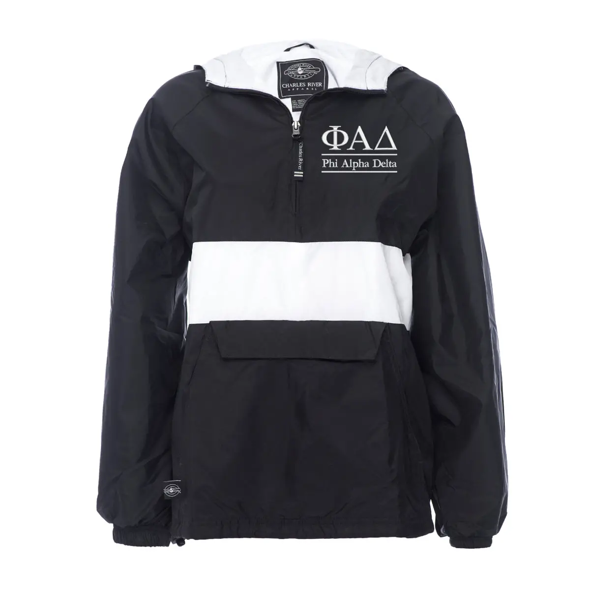 Phi Alpha Delta Rugby Striped Lined Windbreaker 1