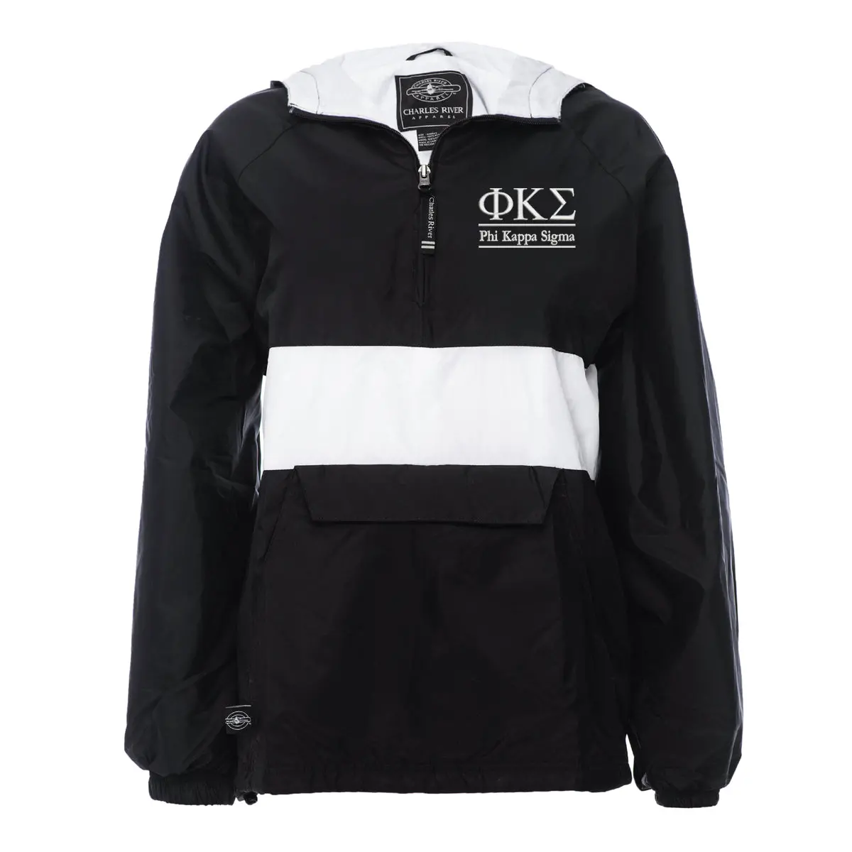 Phi Kappa Sigma Rugby Striped Lined Windbreaker 1