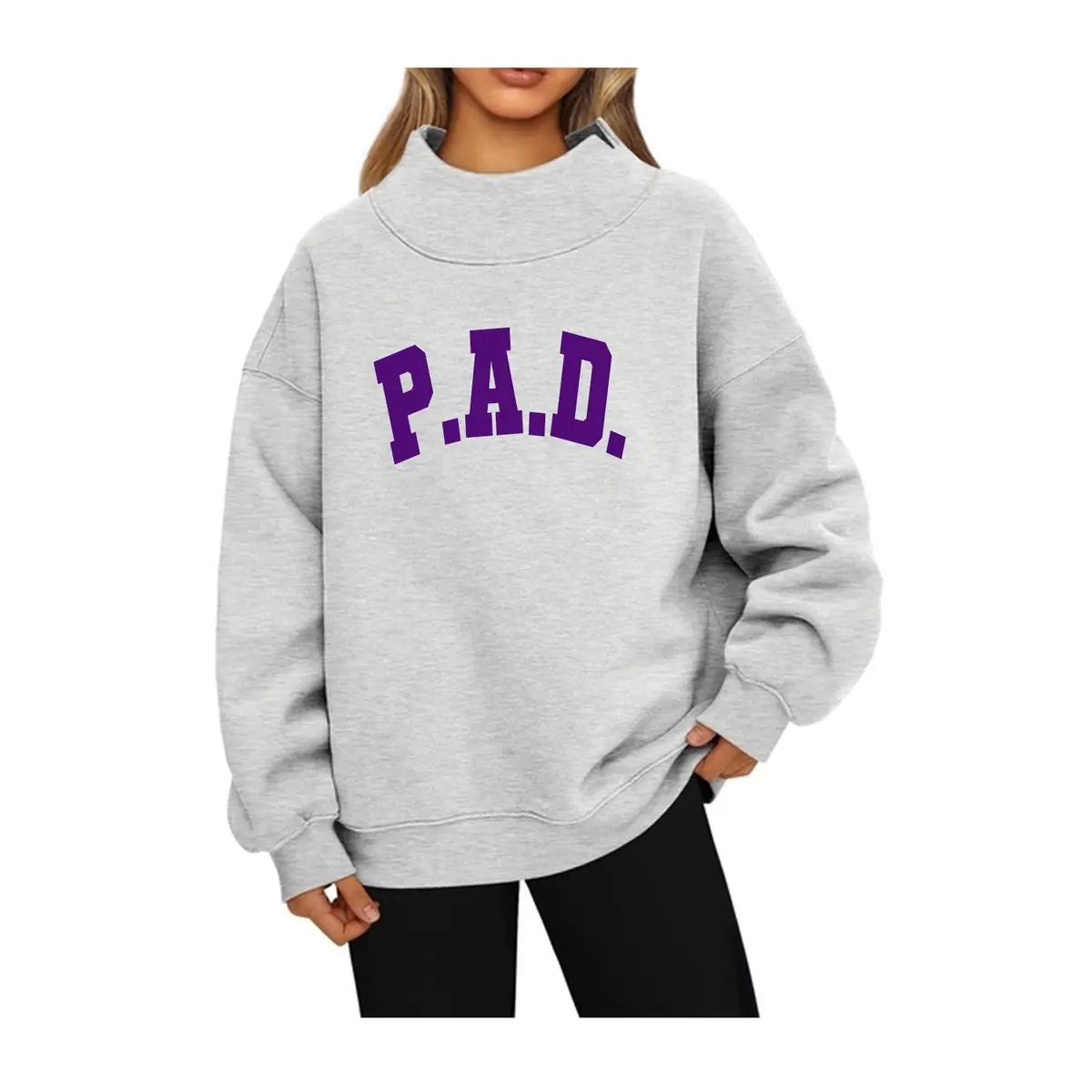 Phi Alpha Delta Mock Neck Sweatshirt - P.A.D. 1