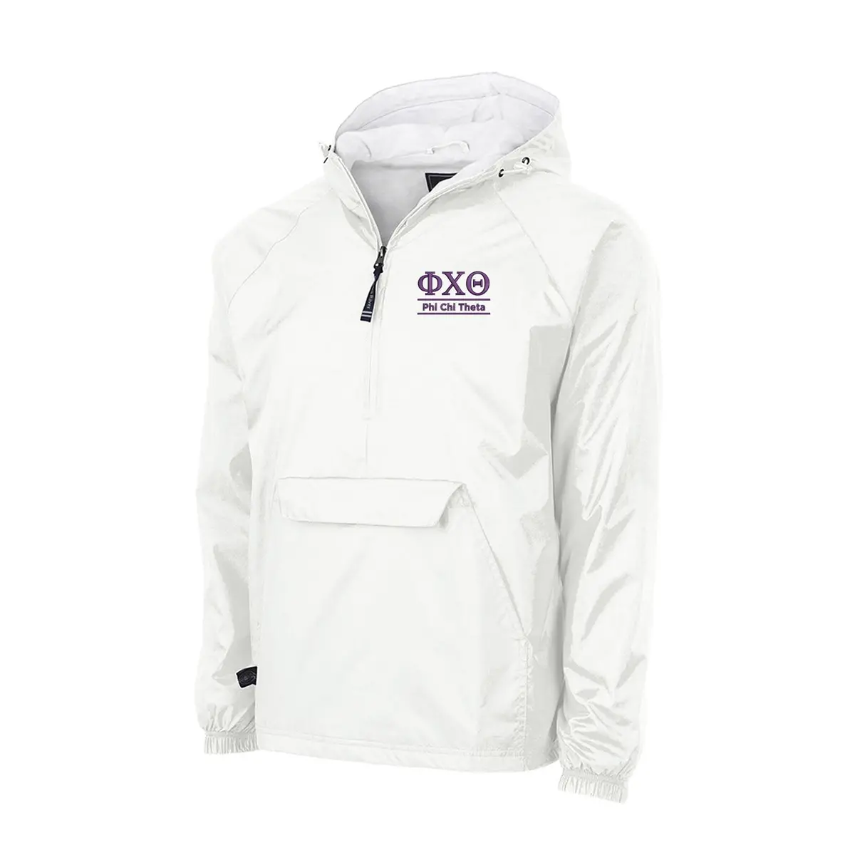 Phi Chi Theta Flannel Lined Windbreaker - 2 Lines 1
