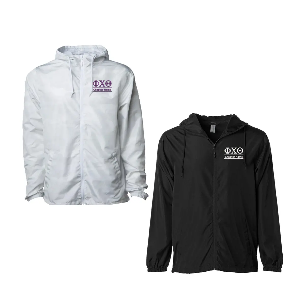 Phi Chi Theta Windbreaker Jacket - Chapter Name 1
