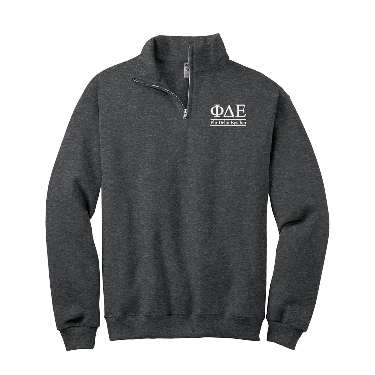 Phi Delta Epsilon Qzip Sweatshirt - 2 Line Design 1