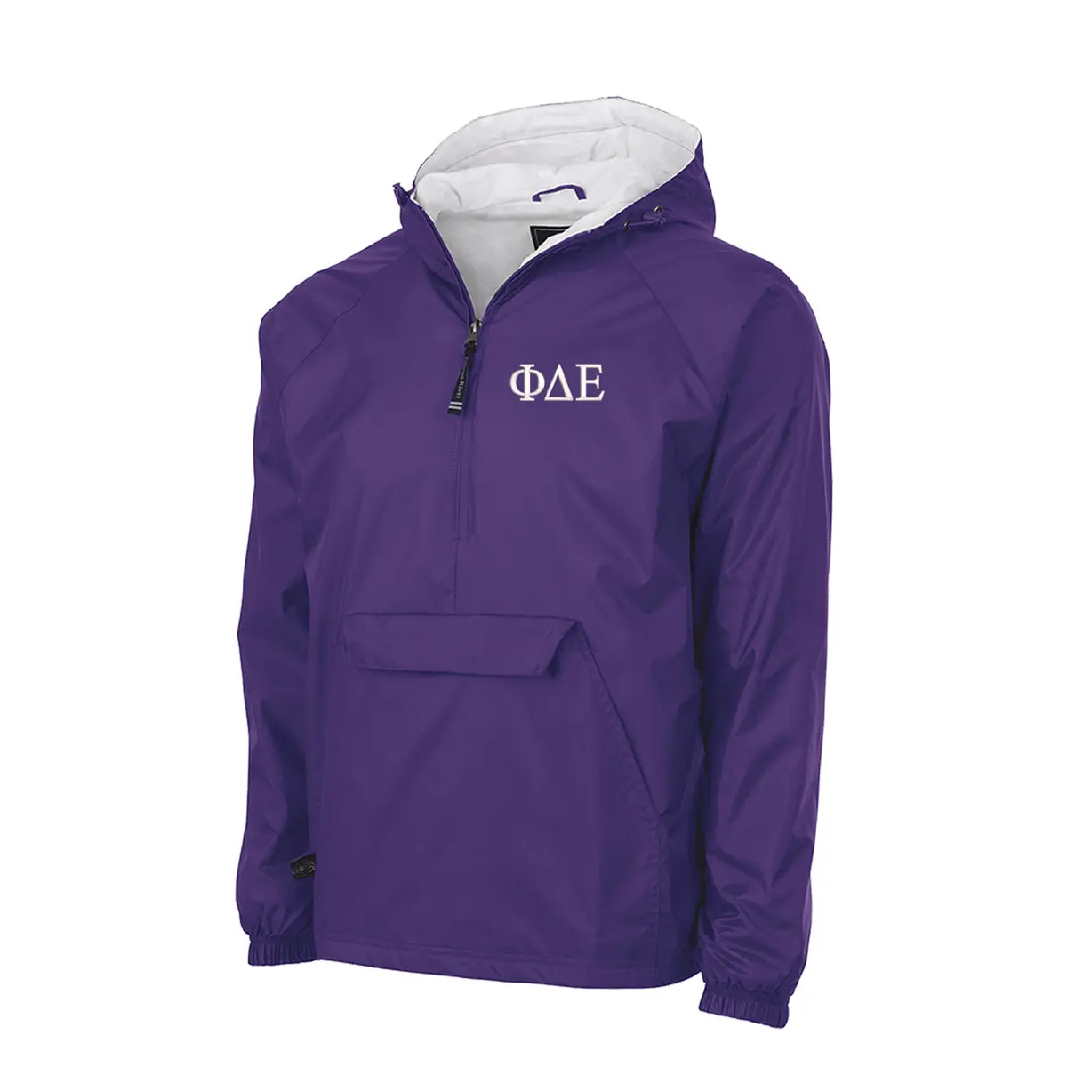 Phi Delta Epsilon Flannel Lined Windbreaker  - Letters 1