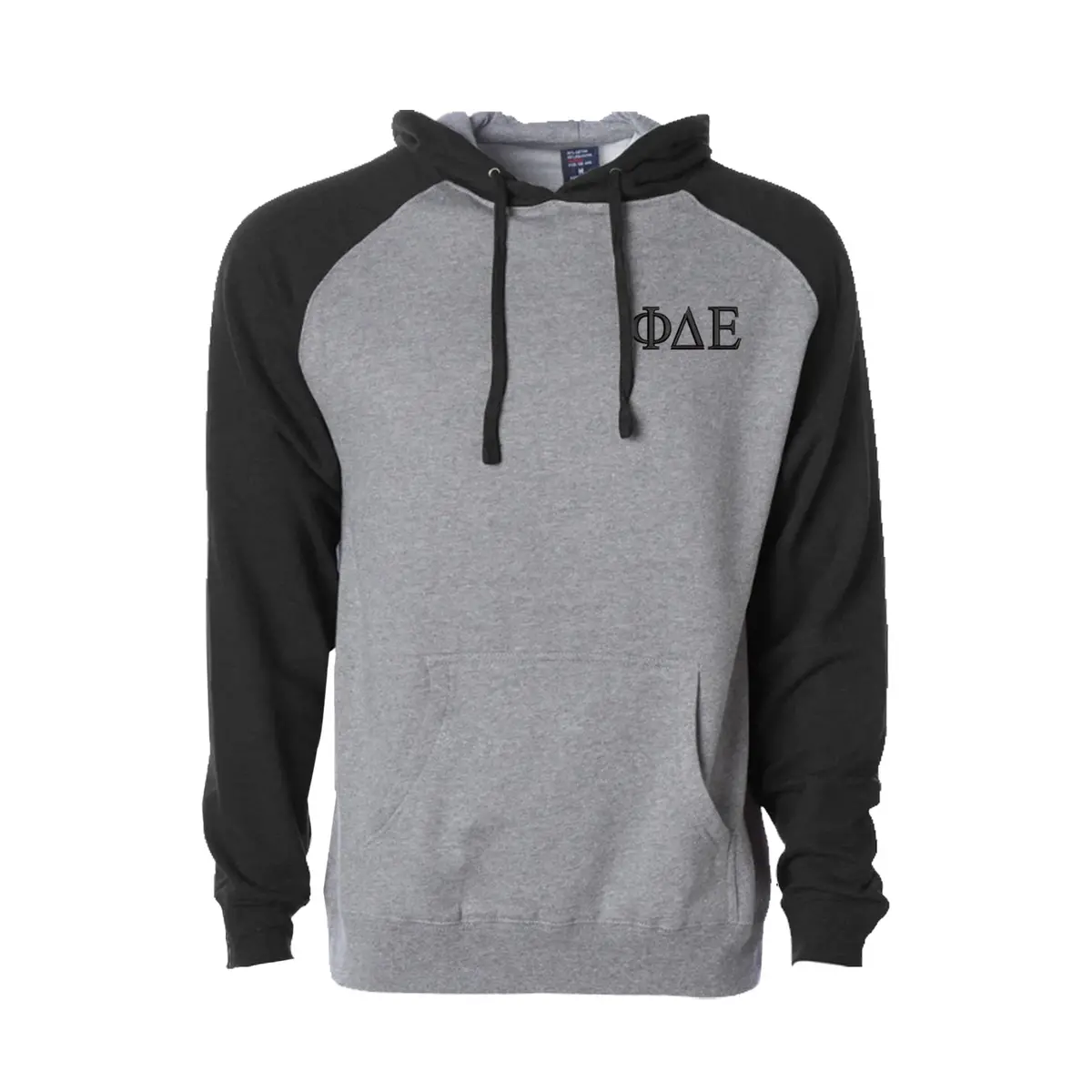 Phi Delta Epsilon Raglan Hooded Sweatshirt 1
