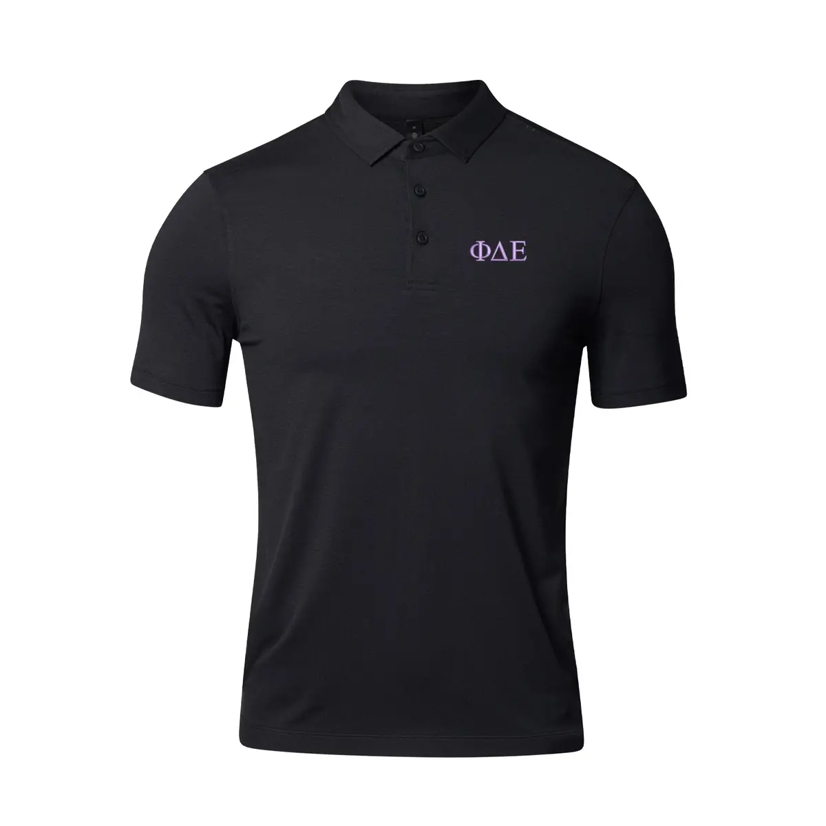 Phi Delta Epsilon Lululemon Evolution Short-Sleeve Polo - Black 1