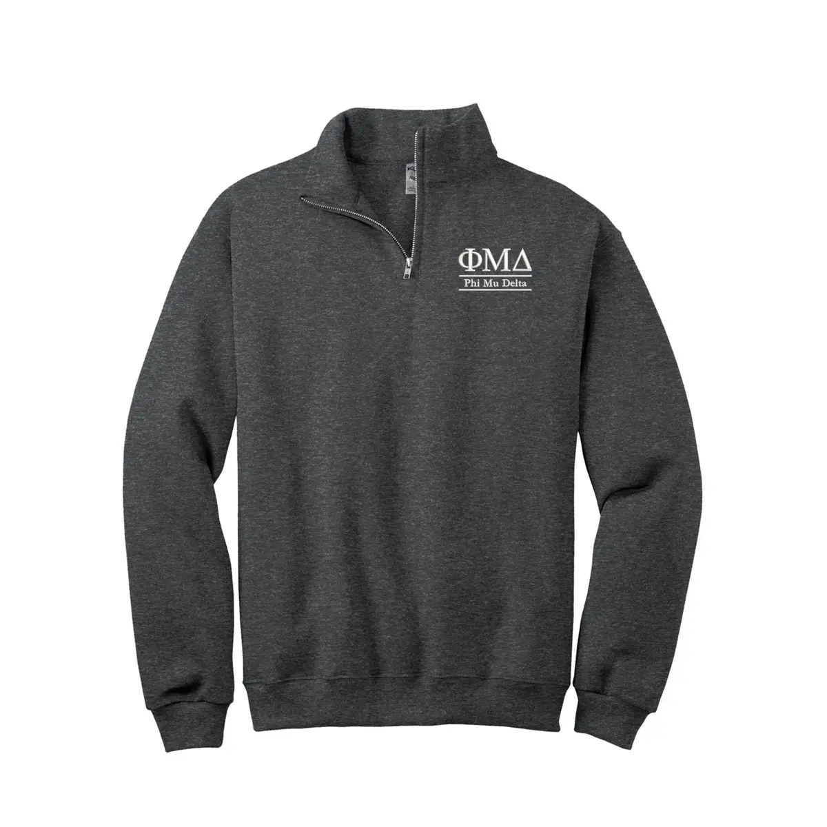 Phi Mu Delta Quarter Zip Pullover Sweatshirt 1