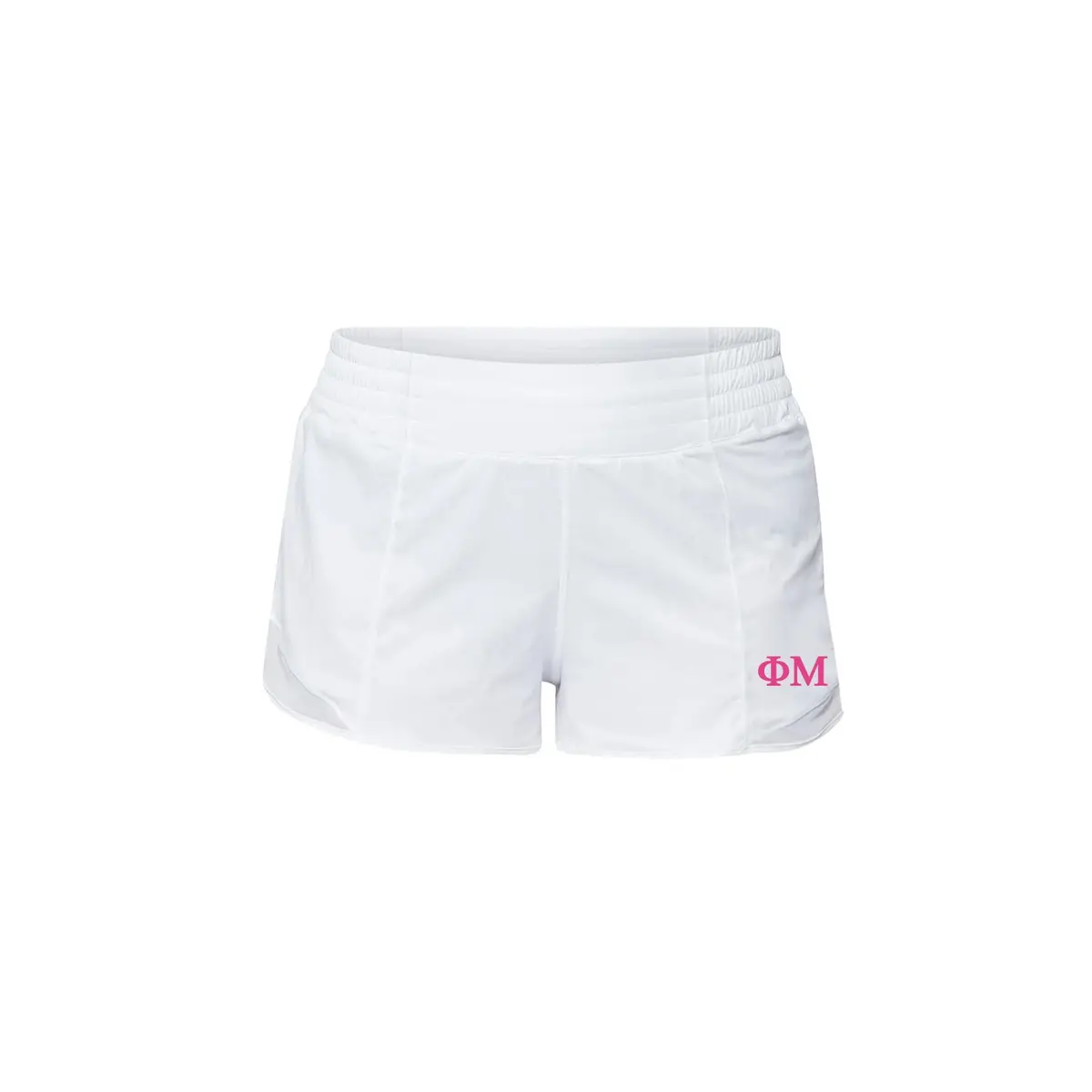 Phi Mu Lululemon Hotty Hot High-Rise Lined Short 2.5" - White 1