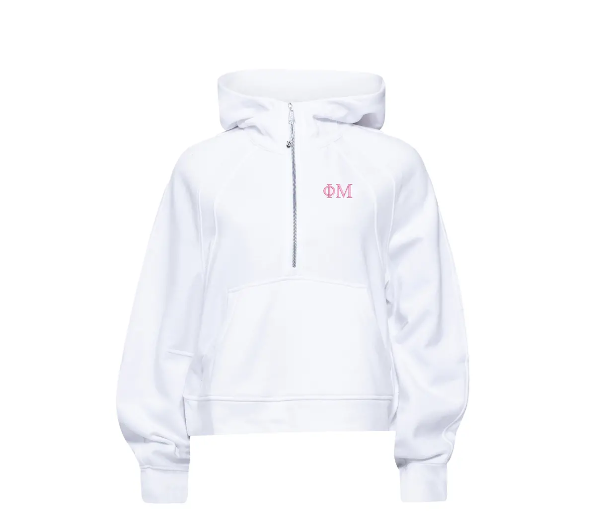 Phi Mu Lululemon Scuba Oversized Half-Zip Hoodie - White 1
