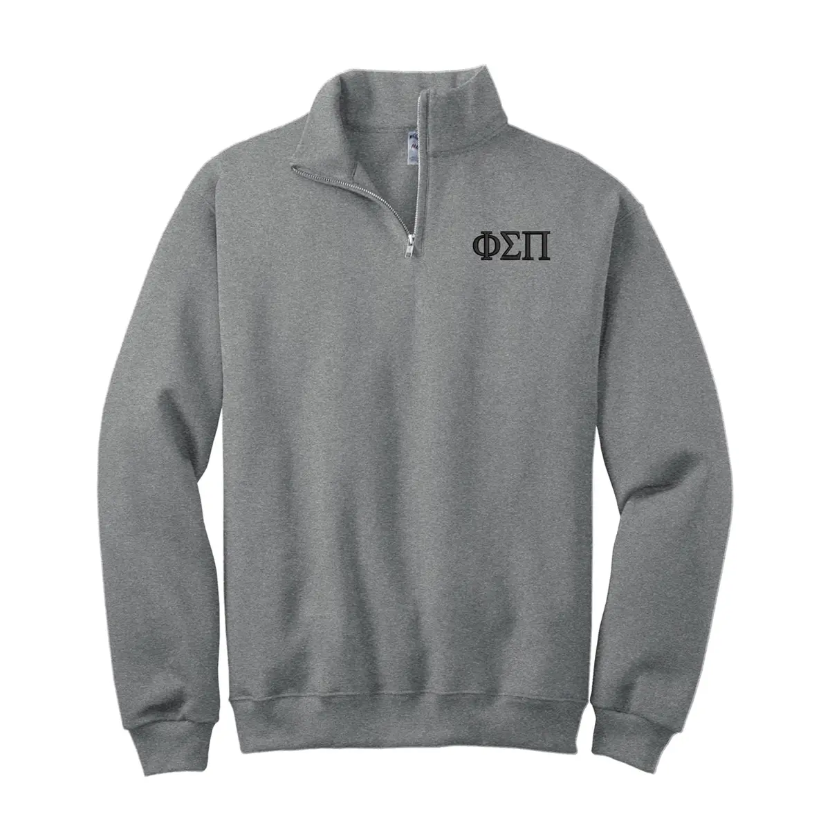 Phi Sigma Pi Quarter Zip - Letters 1