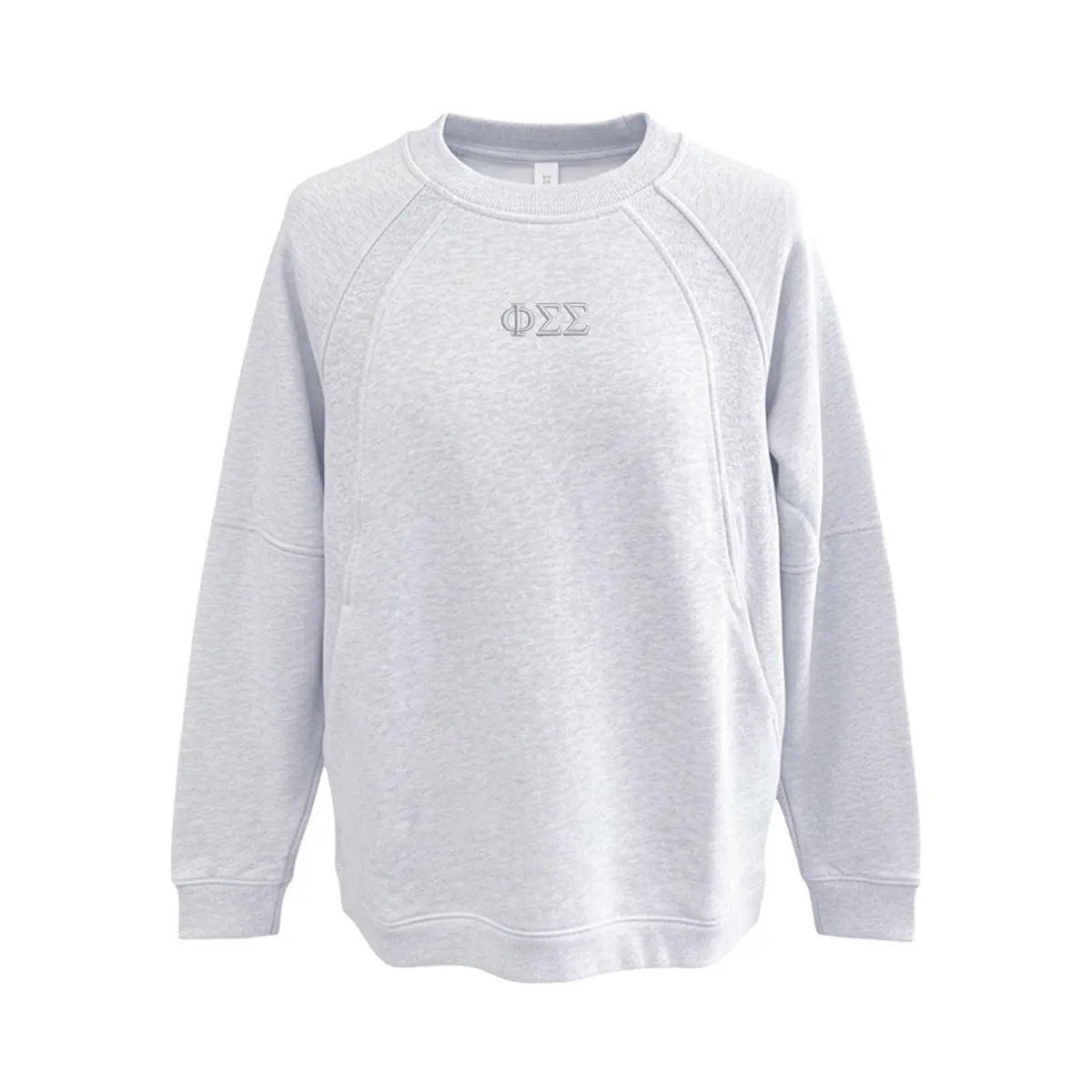 Phi Sigma Sigma Lululemon Scuba Oversized Long Crewneck - Letters 1
