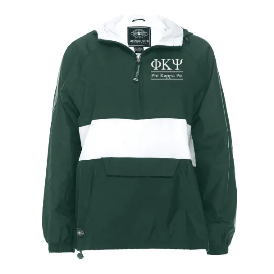 Phi Kappa Psi Rugby Striped Lined Windbreaker 1