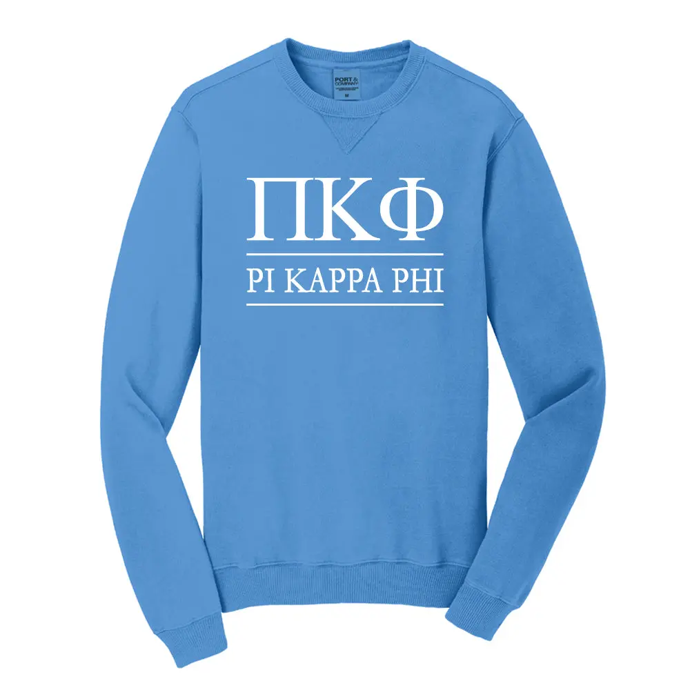 Pi Kappa Phi Beach Washed Crewneck Sweatshirt 1